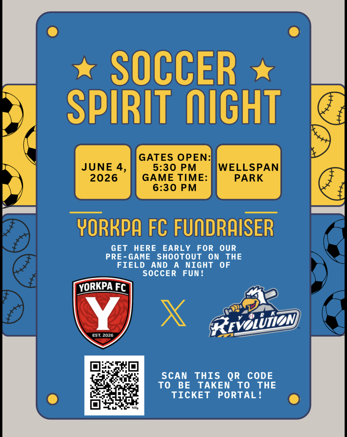 Soccer Spirit Night - YorkPA FC x York Revolution Fundraiser