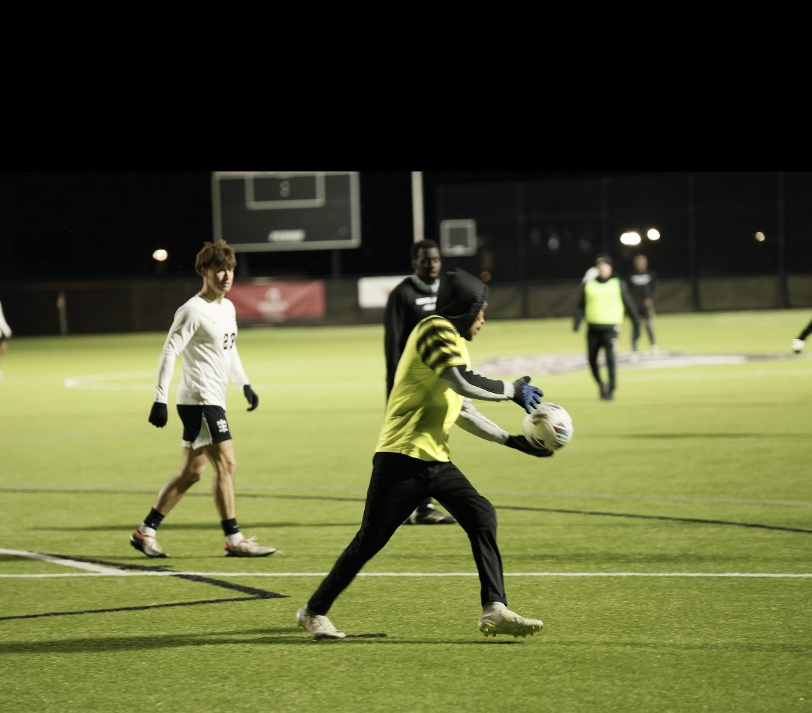 Goalkeeper in action