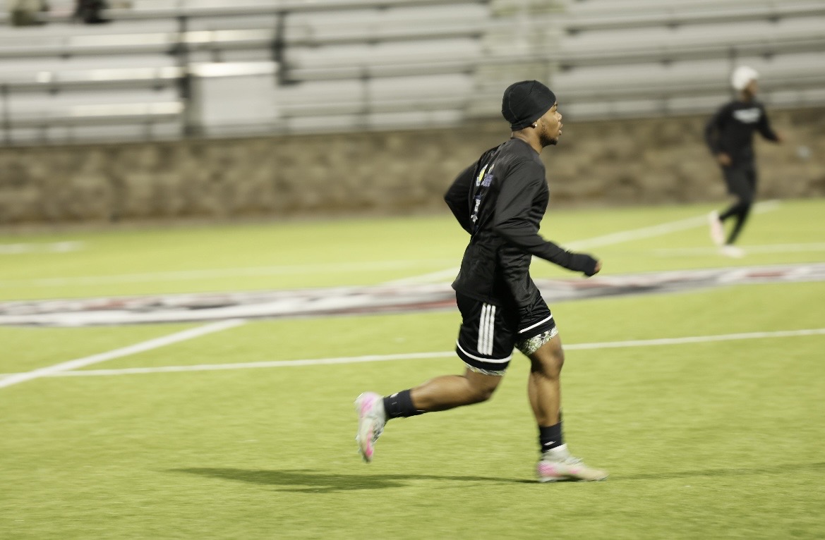 Player sprinting