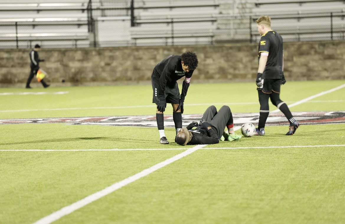 Team moment on the field